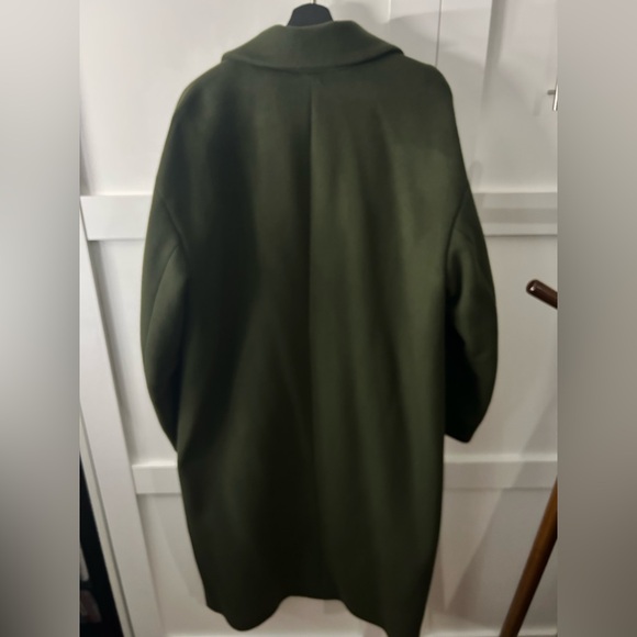 Wilfred -The Only Wool Cashmere Coat- Olive Green - Picture 4 of 10